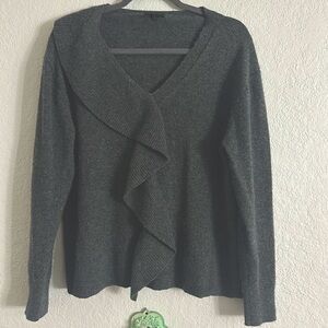 Size XL J. Crew Gray Cashmere Sweater